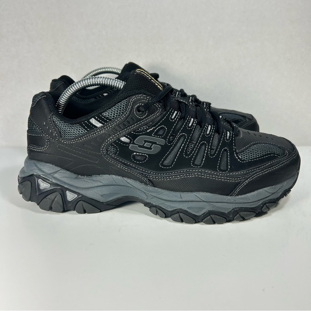 Skechers After Burn Memory Foam Fit 50125EWW Gray Casual Shoe Sneakers Men’s 8.5